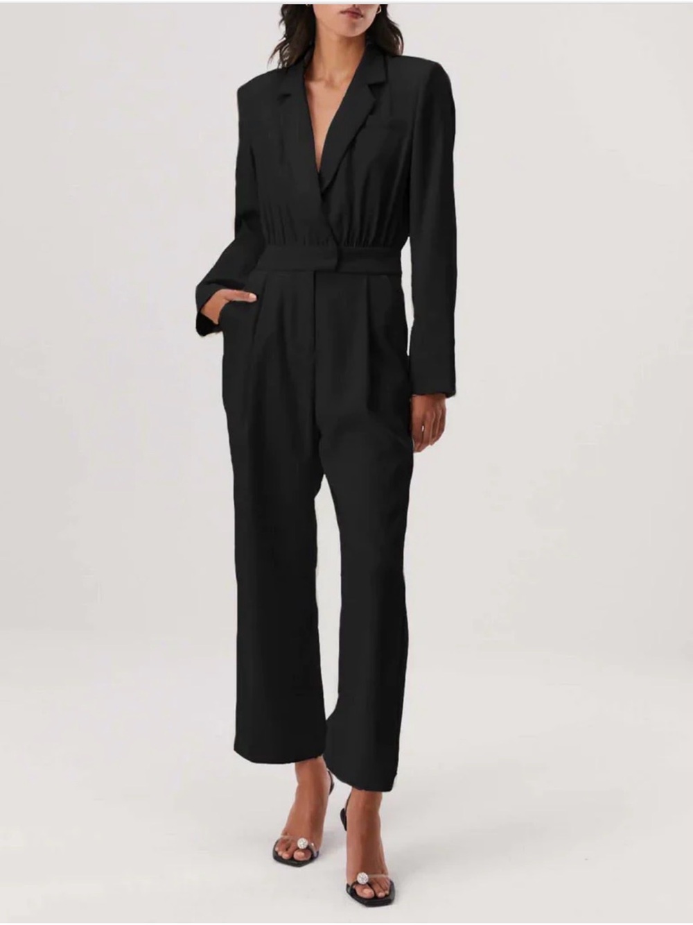 LIKE NEW MISHA COLLECTION Black Cassius Jumpsuit